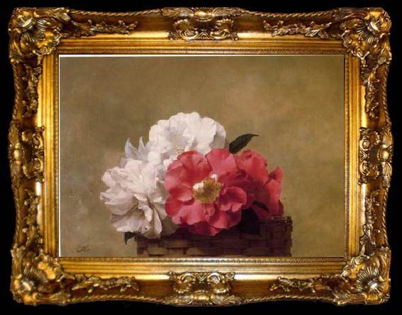 framed  unknow artist Still life floral, all kinds of reality flowers oil painting 37, ta009-2